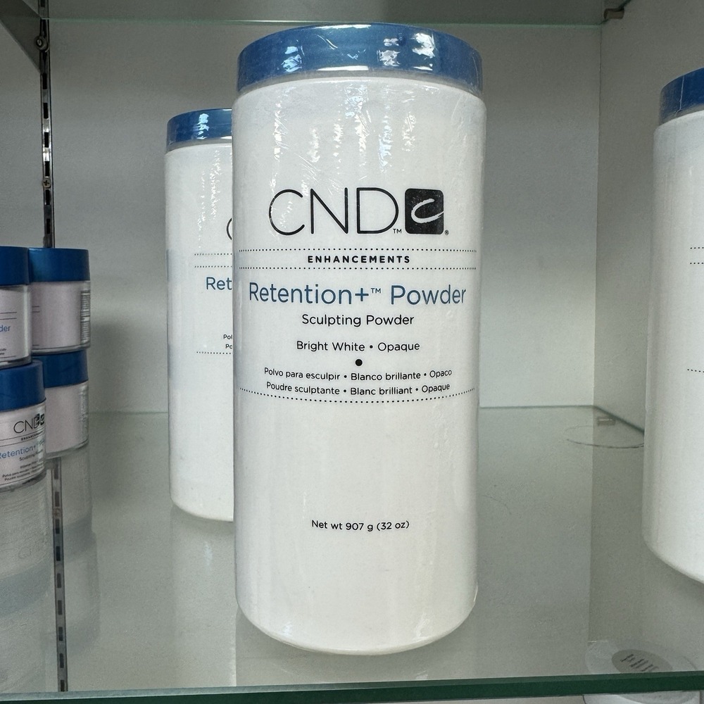 CND Retention+ Acrylic Nail Sculpting Powder, Bright White, Opaque 32 Oz